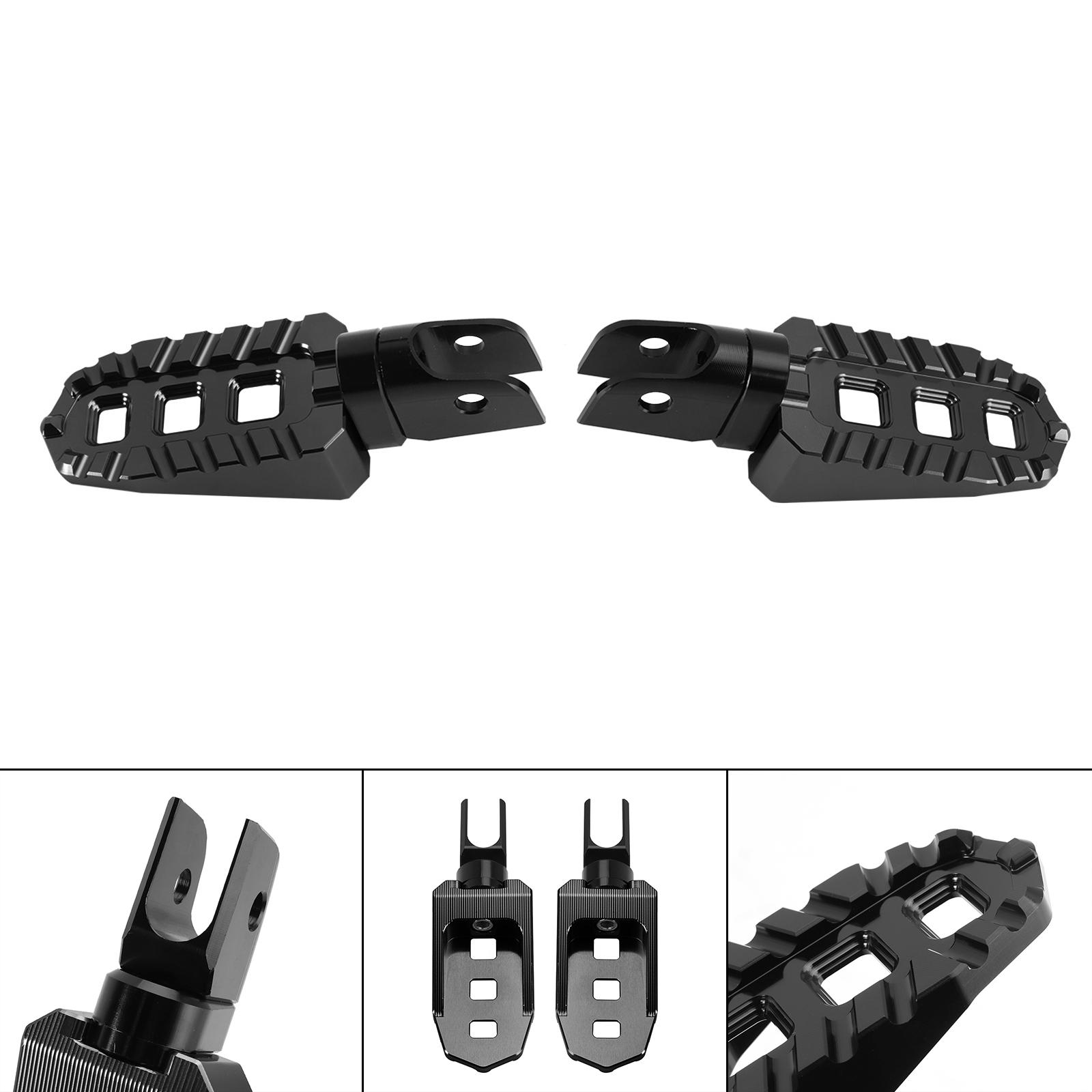 

Front Footrests Foot Pegs fit for BMW R1300GS F900GS F800GS S1000XR 2023-2024 Black