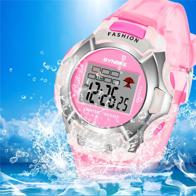 High Quality Kids Watches 3Bar Waterproof Outdoor Sport Children Watches Fashion Digital Watch Relogio Masculino SYNOKE 99329