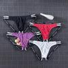 Men's Sexy Butt-Lifting Mesh Thong Underwear - Transparent, Breathable, Low-Rise U-Pouch Design