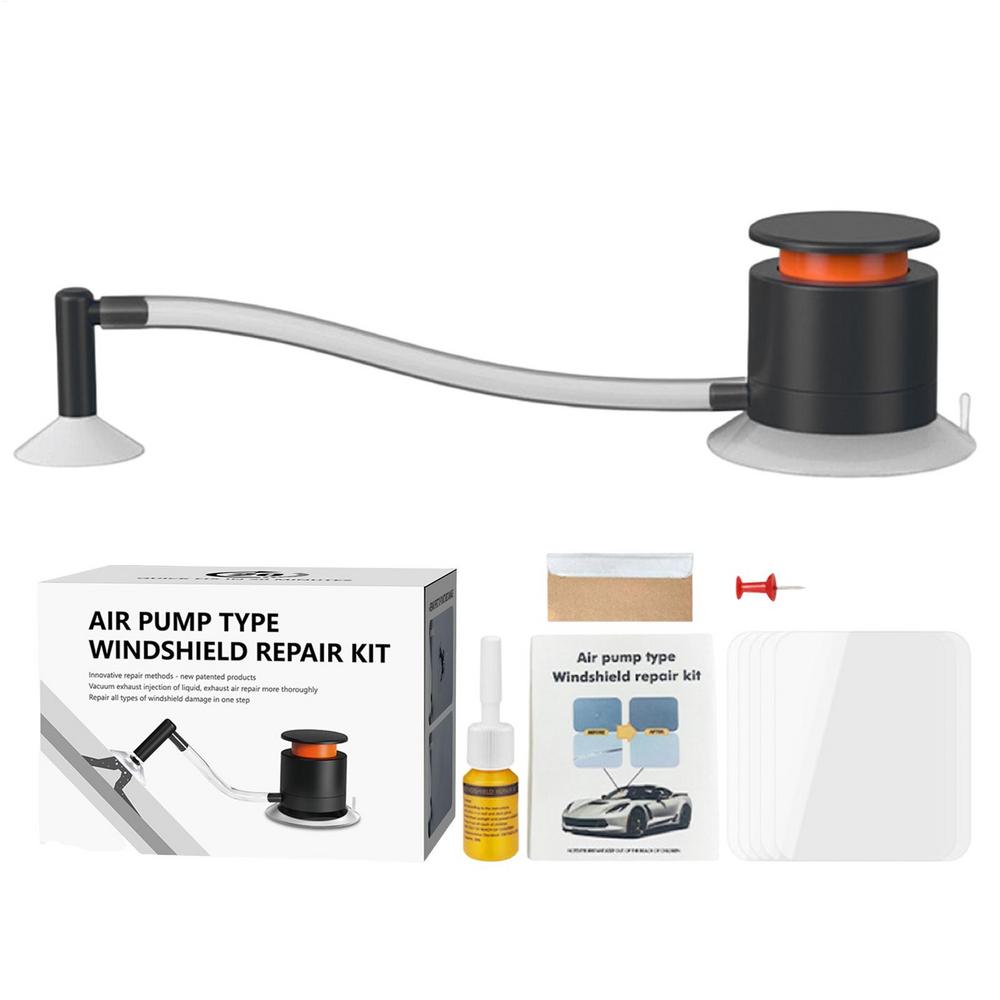 

Windshield Repair Kit Automotive Glass Nano Repair Fluid Air Pump Type Crack Fix Tools Car Windscreen Window Scratch Remover