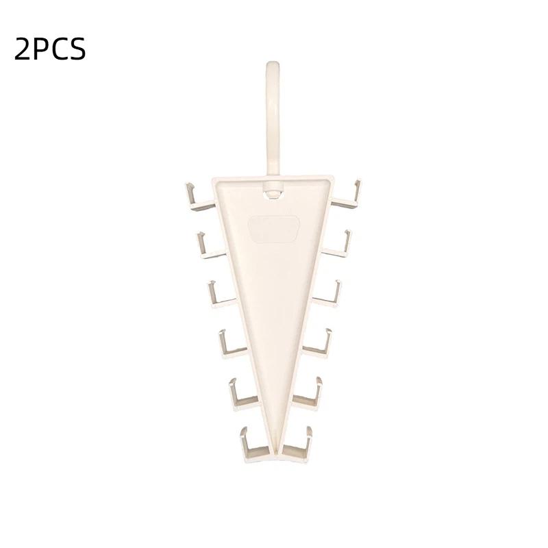 Double Sided 12 Hooks Storage Rack V Shaped Baseball Cap Holder Belt Hat Scarf Organizer Hooks Wardrobe Space Saving Rack