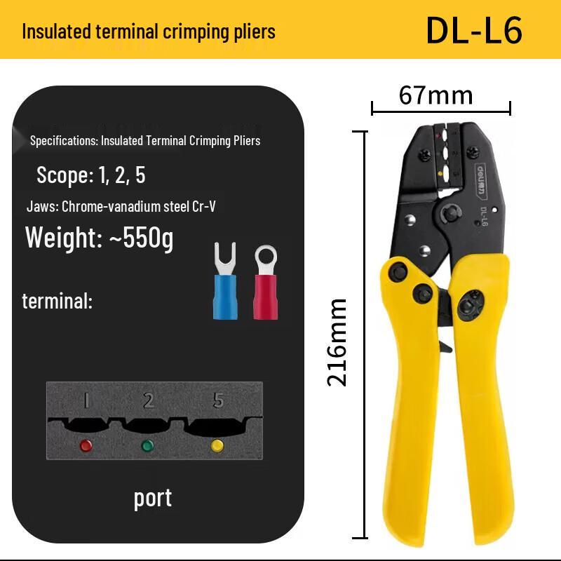 Deli Manual Hydraulic Crimping Pliers DL-L6