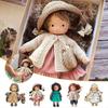 Bambola Waldorf Fatta a Mano Mini Bambole da Vestire Mini Carina Bambola Nativa Smaltata Kawaii Morbidi Giocattoli di Peluche Imbottiti Regalo di Compleanno per Bambina