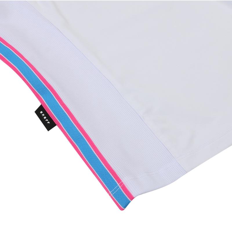 Onoff Women S FronT Zip High Neck FuncTional T ShirT Of9104la whiTe