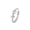 Fashion Couple Rings Set Silver Color Simple Opening Adjustable Finger Ring Jewelry for Women Men Anniversary Gift