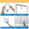Door Hanging Automatic Retractable Kitten Toys with 3 Catnip Mice Independent Play Hanging Door Cat Toys for Bored Cats