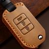 Car key cover is suitable for Honda key cover, folding key special car key protection leather case, purely manual
