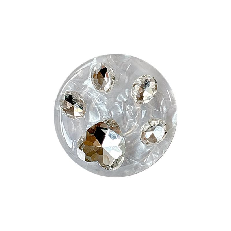 Rhinestone Magnetic Retractable Phone Holder with MagSafe, Foldable Desktop Support, Japanese Korean Style