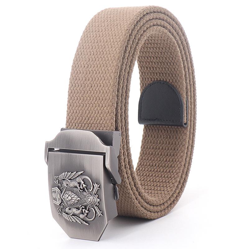 

Полотно ремінь Double Eagle Retro Clan Badge з металевою пряжкою для чоловіків і жінок 160 cm