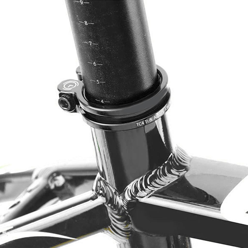 Aluminum   Alloy Bike Lock Seat Clamp with Screw Nut for Mountain Road  