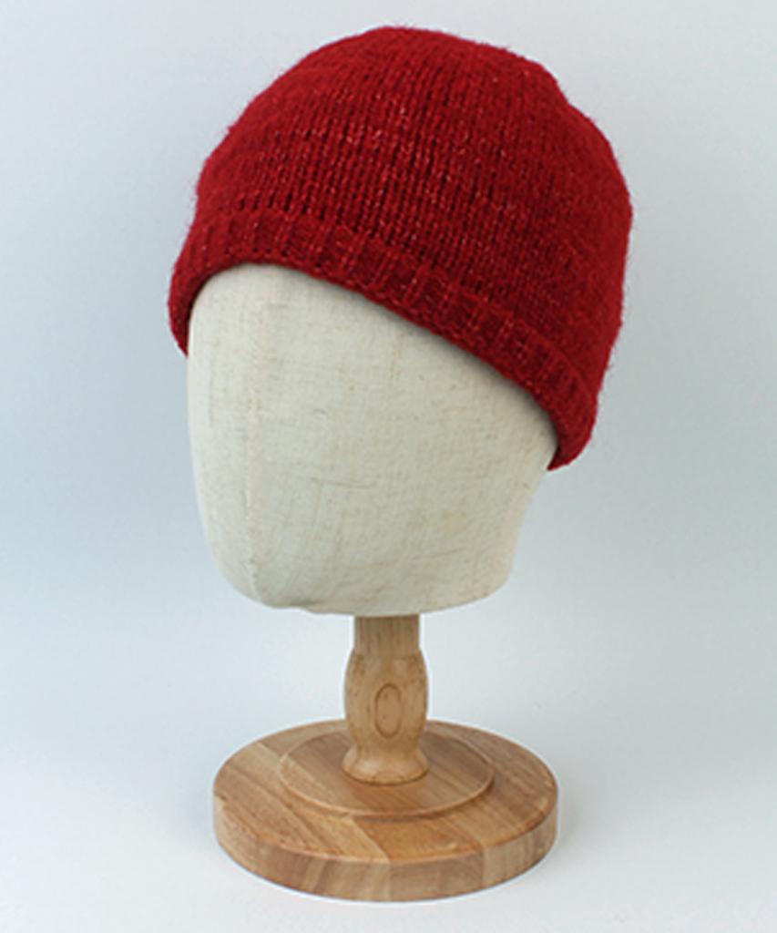 Yunibeosyeolkemiseuteuli Wool Red Knit Beret Wool Beret
