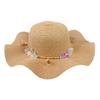 Hot Sale Lace Leaf Flower Sun Hat Lotus Wave Edge Straw Hat Beach Hat Travel Sun Protection Hat