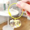 1/6Pcs Cat Style Memorial Keychain Pendant Transparent Cat Hair Storage Bottle Key Chain Pet Memorial Accessories