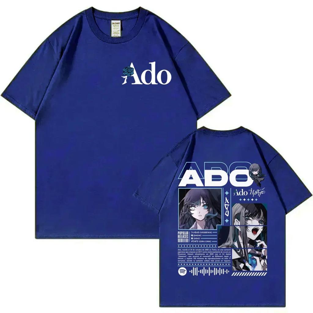 Japanese Singer Ado Hibana World Tour Graphic Tees Fashion Vintage Short Sleeve Tshirts Men Women Casual Loose Cotton Tshirt