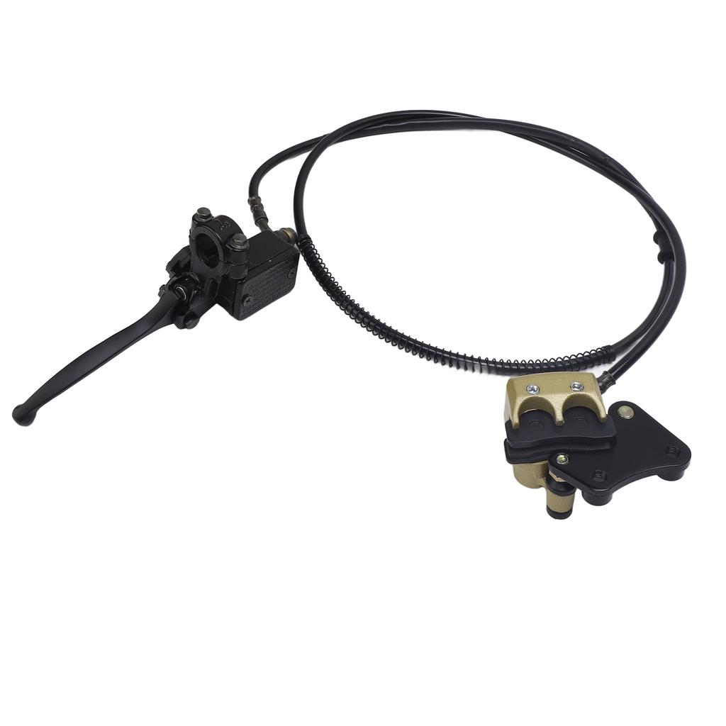 Front Disc Brake Master Cylinder Caliper with Brake Pad Assembly for Chinese 50cc 70cc 90cc 110cc 125cc Dirt Bike Pit