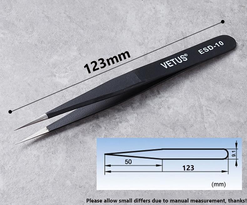 1Pcs Good Quality Stainless Steel Multi Kind Tweezers Anti-static for Beads Diamond etc Jewelry Accessories Tools