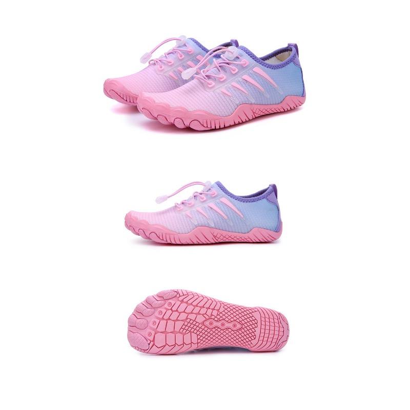 

Спорт На открытом воздухе Свет Мужские и женские Альпинизм Плавание Йога Верховая езда Нескользящие Дышащие Большой размер Фитнес Пляжная обувь Обувь для ручьев 35 розовый