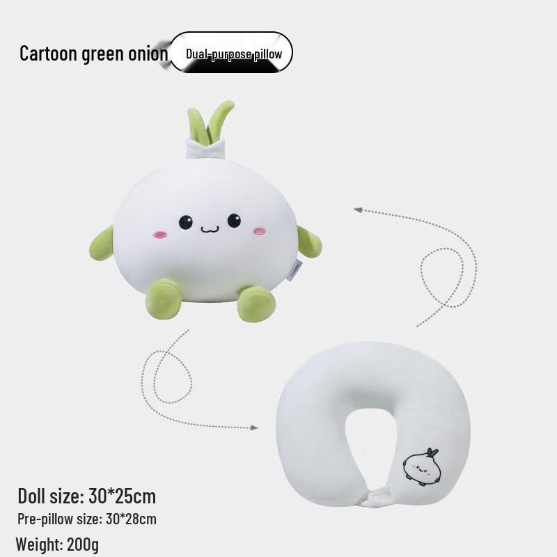 YIXI Cartoon 2-in-1 Transformable U-Shape Pillow