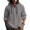 Pamuk ve Keten Gömlek Kapüşonlu Sweatshirt Uzun Kollu Kapüşonlu Günlük Giyim İlkbahar ve Yaz için