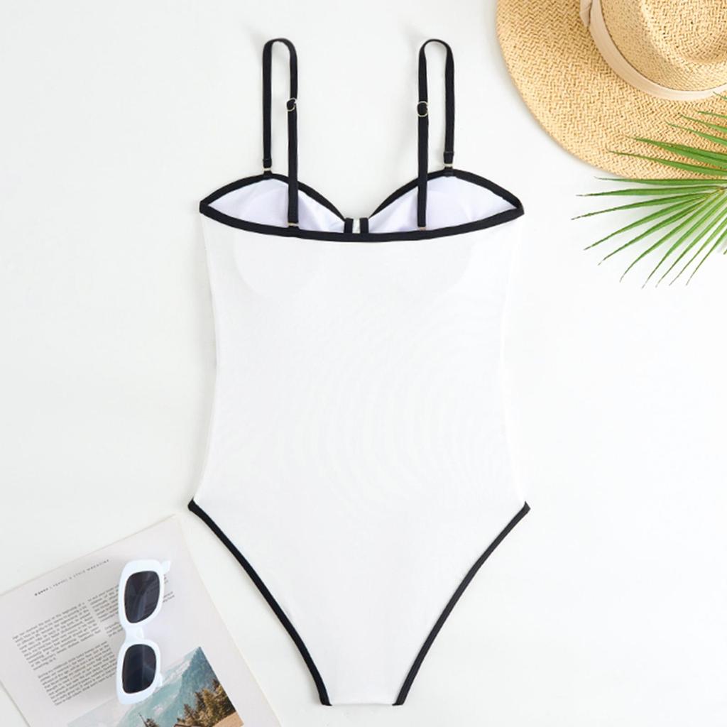 2025 Retro Solid Color One-Piece Swimsuit with Skirt - Bestseller Conservative Swimwear