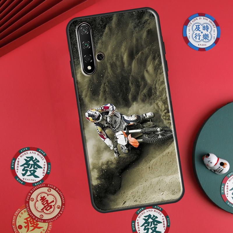 Moto Cross Motorcycle Sport For Huawei P20 P40 P30 Lite P60 Pro Nova 12s 11i 12i 10 9 SE 5T Y91 Y90 Y60 Y70 Y72 Y61 Case