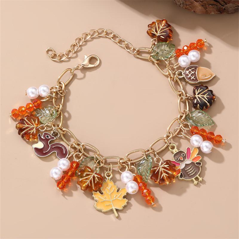 Christmas Elf Snowflake Pendant Chain With Geometric Zinc Alloy For Women