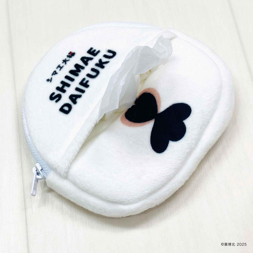 MORIPiLO Tissue Case Tit Daifuku Tissue Plush Toy Goods Cute White 9x13x1cm Character Makura no Morishita - Long-tailed (Shimae Pouch) - - - - -