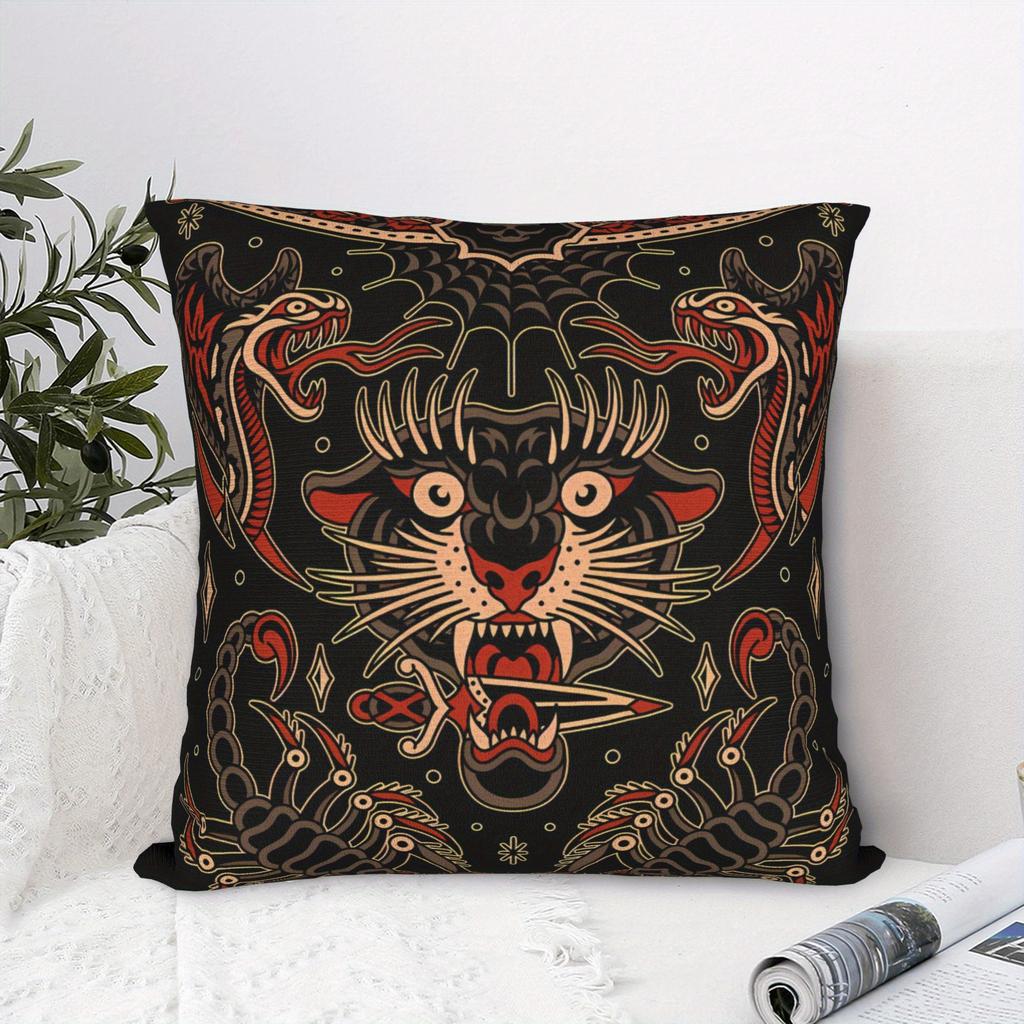 Old School Tattoo Design Kissenbezug - Dekorative Kissenhülle für Sofa & Wohnkultur