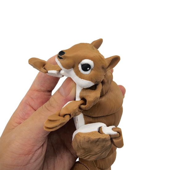 3D Printed Otter Toy Fully Articulated Flexible Fidget Toy Poseable Otter Ornament Stress Relief Home Office Decor