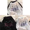 Streetwear Hoodie For Women With Letter Print Polyester Long Sleeve Casual Sweater