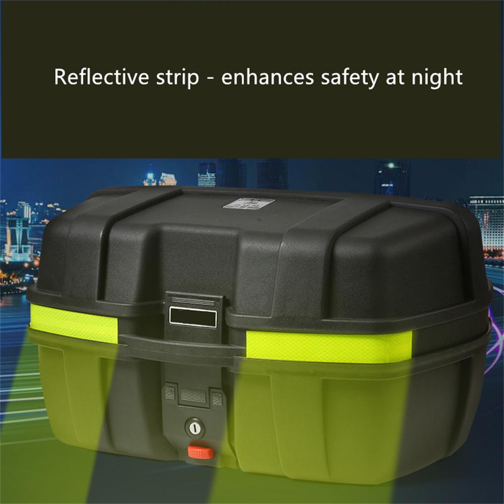 Universal 52L Motorcycle Scooter Rear Box Tail Luggage Storage Large Case 56cm X 43cm X 32cm