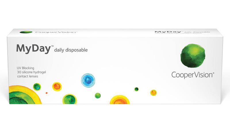 MyDay Coopervision Daily Disposable Contact Lenses, 30pcs, BC 8.4, DIA 14.2 (-0.50 To-12.00)