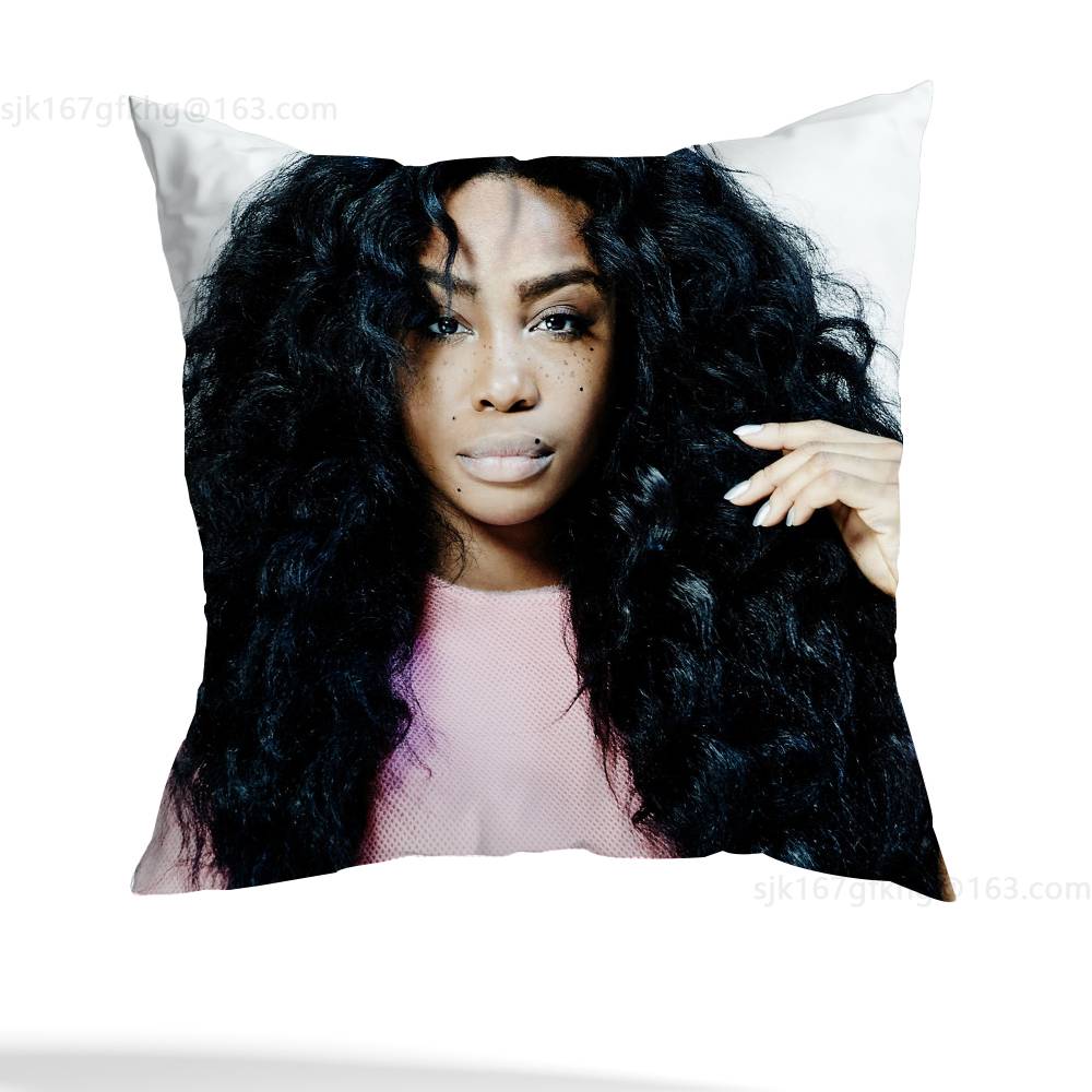 Singer S-Sza SOS pillowcase casual style decoration, suitable for home decoration (excluding pillow core) 12x12Inch