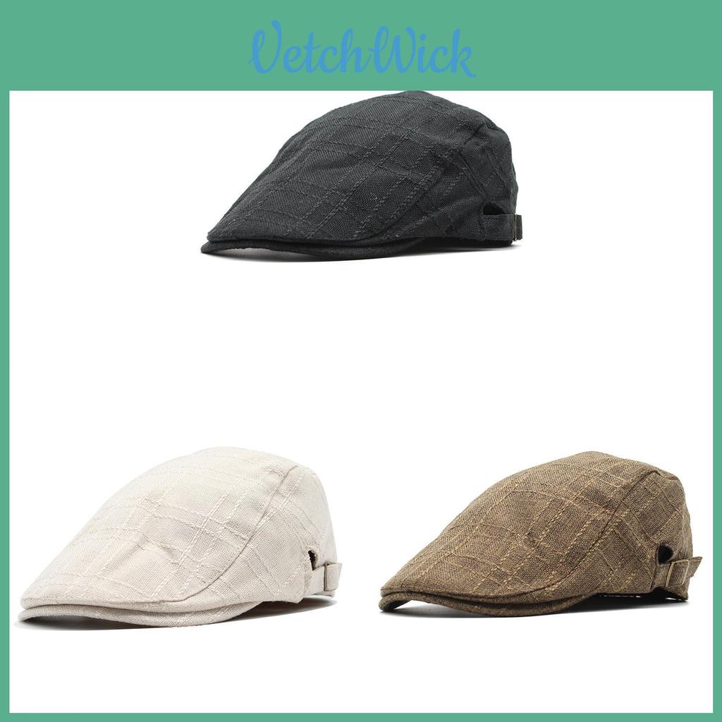 Cotton Linen Men Women Vintage Sun Protection Cap With Adjustable Curved Brim For Summer Wear