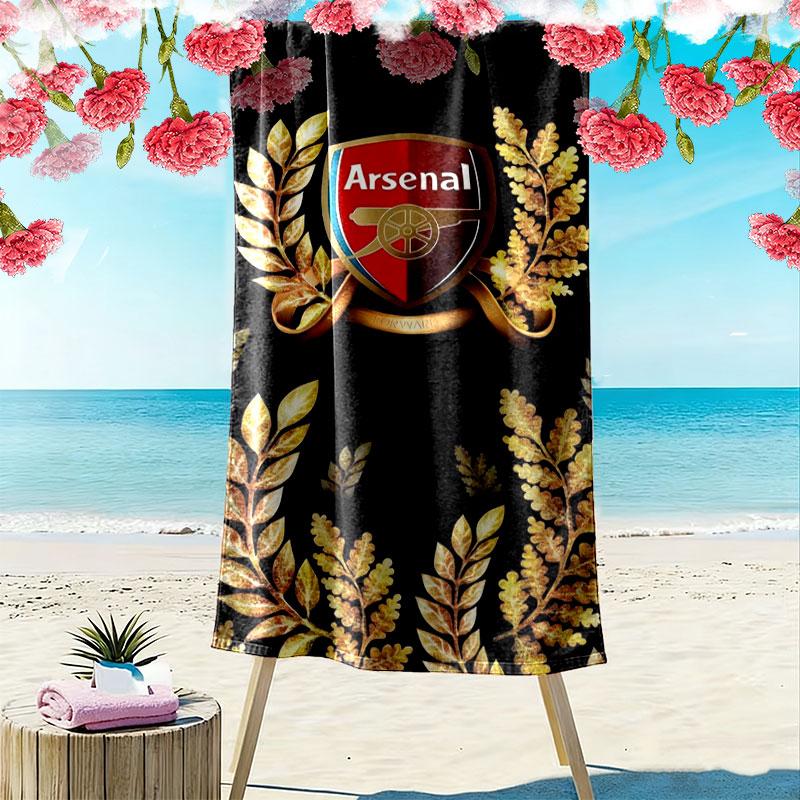 Arsenal F Print Beach Towel, Large Soft Quick Dry Towel for Beach Camping Swimming