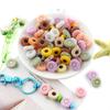 20Pcs/Set 20mm Daisy Flower Silicone Focal Beads For For Jewelry Making DIY Beaded Pen Keychain Bracelet Handmade Accessories