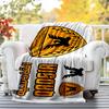 Qadsia Sporting Club Flannel Blanket Soft All-Season Throw, Design for Camping, Car Travel, Hiking Sofa, Bed, Office Perfect Gift for Parties
