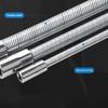 Set of 3 Wrench Sleeve Extension Rod Bendable Socket Tool Kit Bendable Drive Head Adapters for Automotive and Home Use