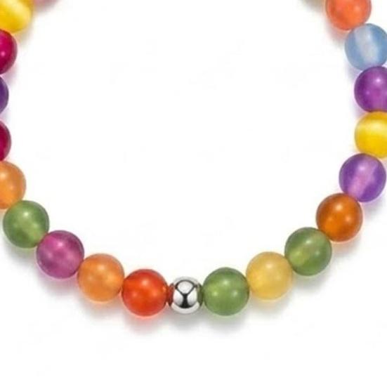 Gioielli con Perline che Cambiano Colore, Collana con Perline Colorate Reattive ai Raggi UV, Collana Braccialetto con Perline Dopamina, Accessorio Estivo da Spiaggia, Regalo Gioiello per le Vacanze