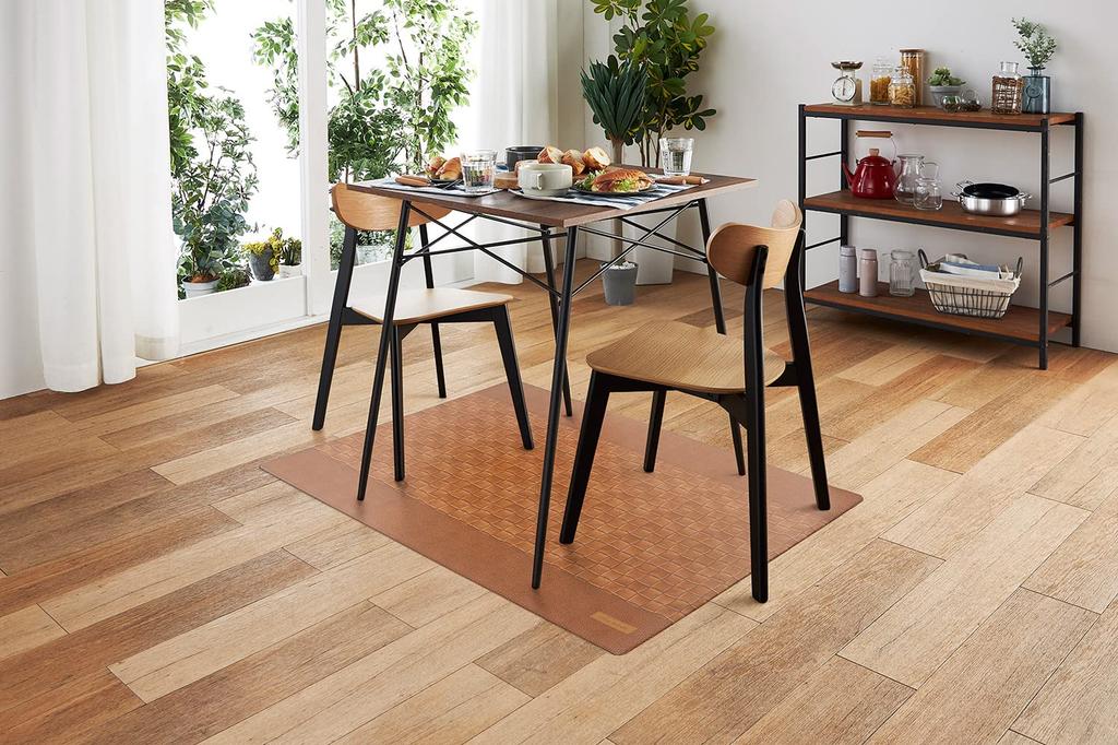 Bestco Floor Mat/Chair Mat, Antibacterial, Mildew Resistant, Odor Resistant, and Flame Retardant, 90x120cm, Leather Style, ND-4566, Classicon