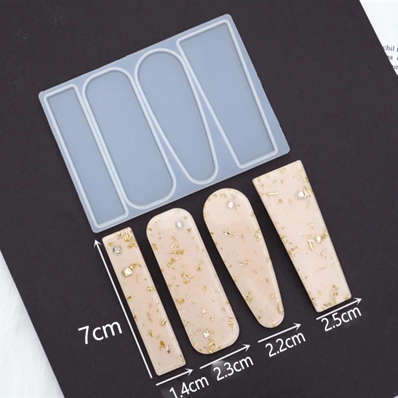 Handmade Hairclip DIY Craft Mould Jewelry Making Tool Silicone Molds Creative Mold+10pcs Hairclip