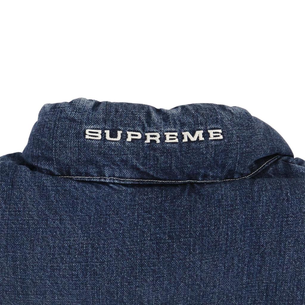 Supreme Nike Denim Puffer Vest Indigo