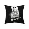 Halloween Theme Horror Pumpkin Print Pattern Cushion Cover Home Living Room Sofa Decoration Square Polyester Pillow