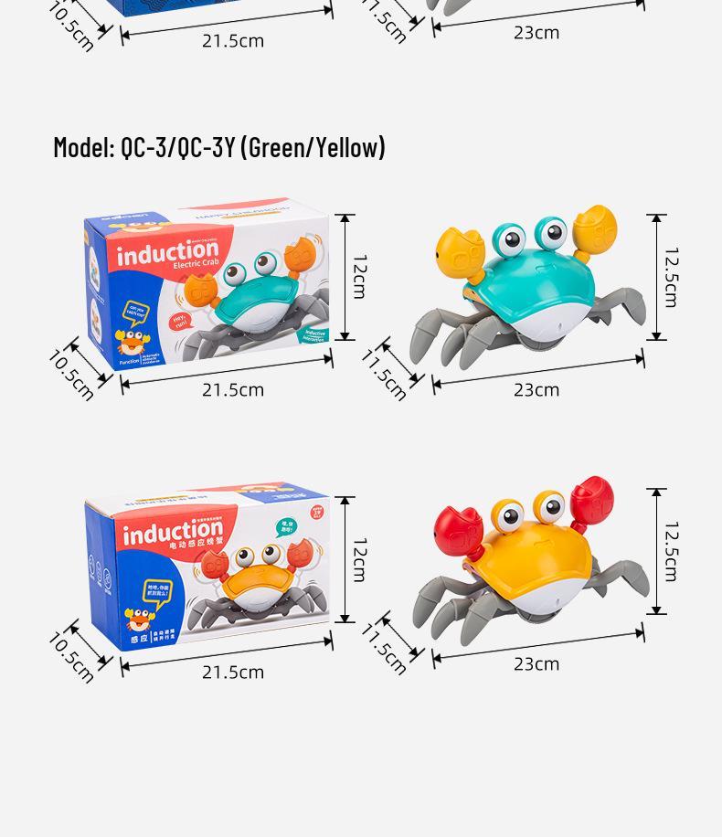 Induktionsbetriebenes Kletterkrabben-Spielzeug für 1-2-Jährige - Fesselnd und lehrreich für Jungen und Mädchen