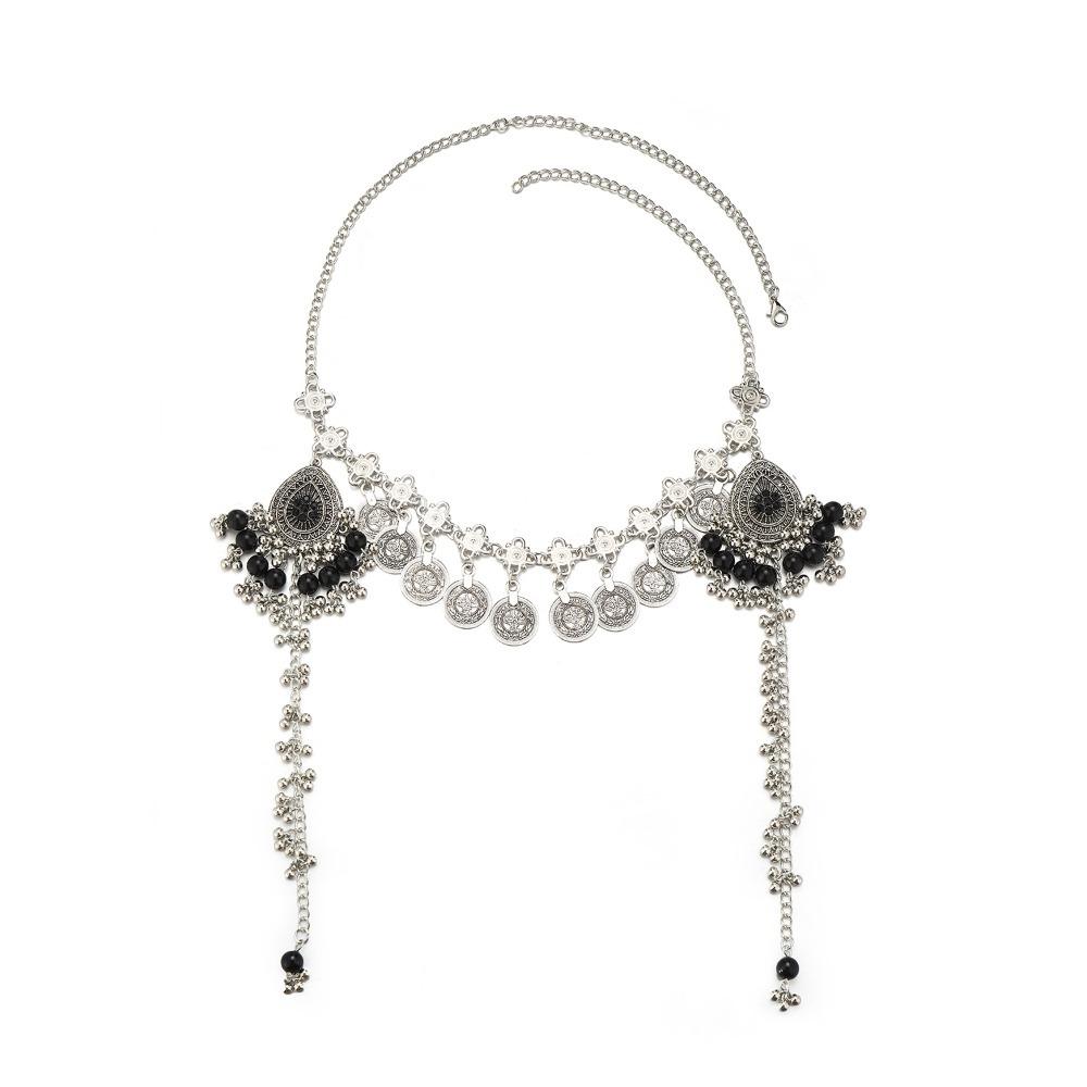 Waterdrop Tassel Hair Chains Ethnic Style Hairband Jewelry Trendy Forehead Chain Women