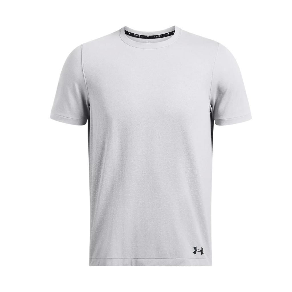 Under Armour Vanish Elite Seamless Fade Solid Color Crew Neck Short Sleeve T-Shirt Men Tops White 1385805-100