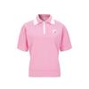 BUTTONPLAY Y-Logo Collar Pique Short Sleeve T-Shirt Pink