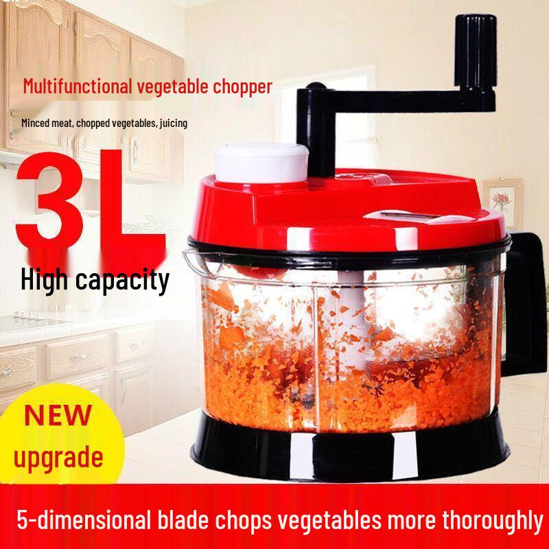 Manual Meat Grinder & Vegetable Chopper - Hand Crank for Dumpling Filling, Mincing, and Chopping - Free Shipping