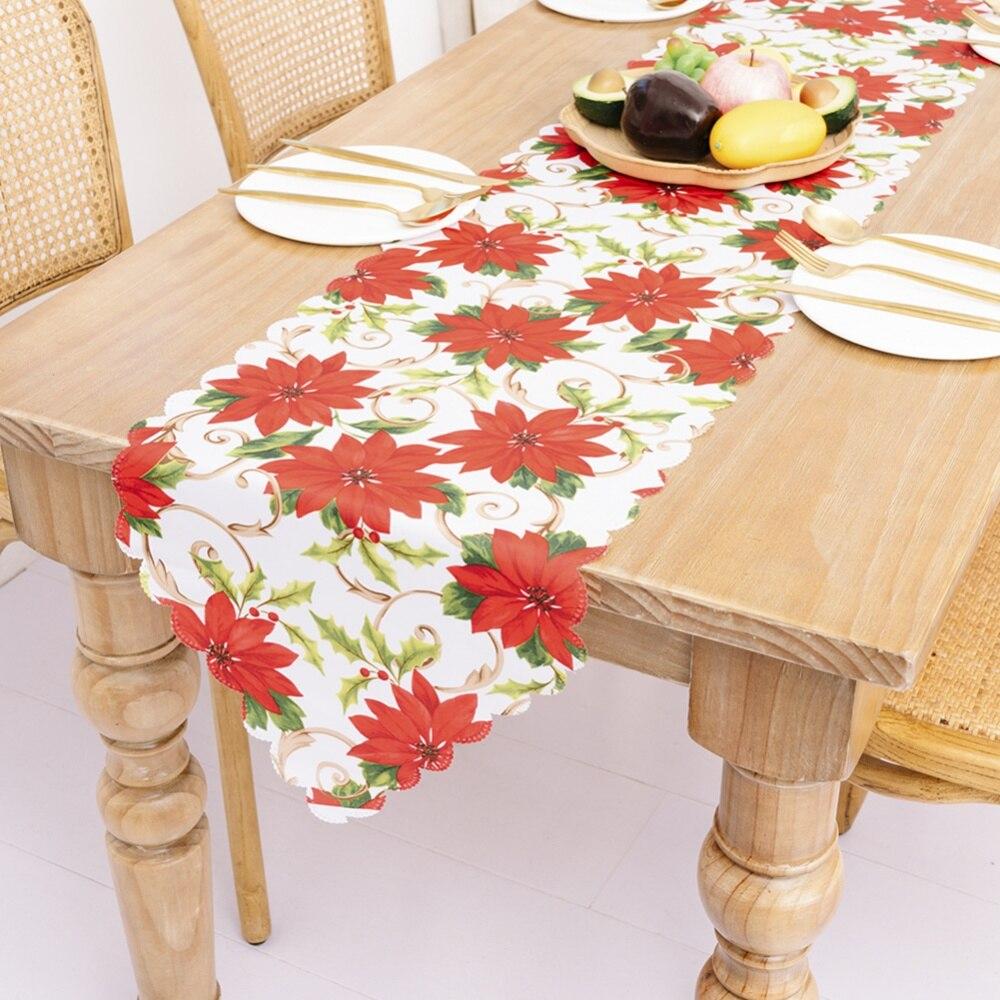 Vánoční dekorace Vánoční tisk Table Flag Stolní dekorace Home Dressing Vánoční ozdoba Novoroční dárek