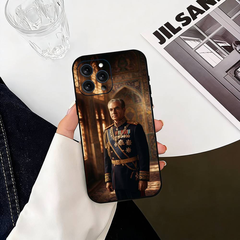 Mohammad R-Reza Pahlavi-I Phone Case For iPhone 17,16,15,14,13,12,11 Plus,Pro Max,XS,Soft Silicone Black Cover